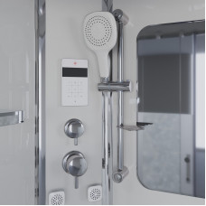 Душевая кабина Niagara Ultra NG-3012-01 (120х120х220) низкий поддон(16см),стекло матовое,4 места