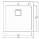 Мойка нерж. сталь Seaman Eco Marino SMB-5151SQ (вентиль-автомат) 510 x 510
