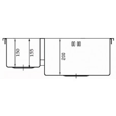 Мойка нерж. сталь Seaman Eco Marino SMB-6151DLS (вентиль-автомат) 610 x 510