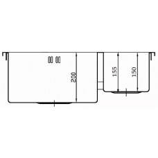 Мойка нерж. сталь Seaman Eco Marino SMB-6151DRS 610 x 510