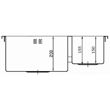 Мойка нерж. сталь Seaman Eco Marino SMB-6151DRS (вентиль-автомат) 610 x 510