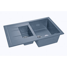 Мойка мраморная Granfest QUADRO GF-Q-775KL графит (765 х 495)