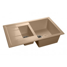 Мойка мраморная Granfest QUADRO GF-Q-775KL топаз (765 х 495)