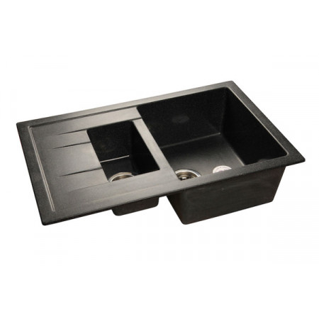 Мойка мраморная Granfest QUADRO GF-Q-775KL чёрная (765 х 495) Мойка мраморная Granfest QUADRO GF-Q-775KL чёрная (765 х 495)