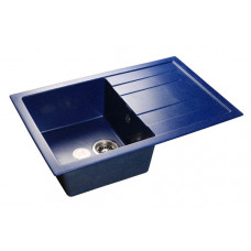 Мойка мраморная Granfest QUADRO GF-Q-780L синяя (770 х 495)