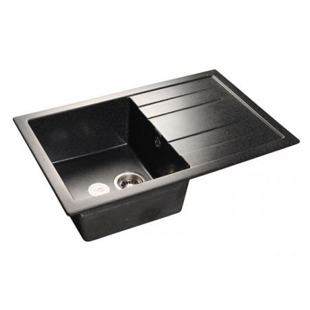 Мойка мраморная Granfest QUADRO GF-Q-780L чёрная (770 х 495) Мойка мраморная Granfest QUADRO GF-Q-780L чёрная (770 х 495)