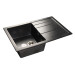 Мойка мраморная Granfest QUADRO GF-Q-780L чёрная (770 х 495)