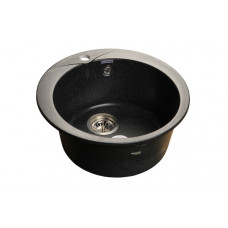 Мойка мраморная Granfest RONDO GF-R-480 чёрная круглая 475