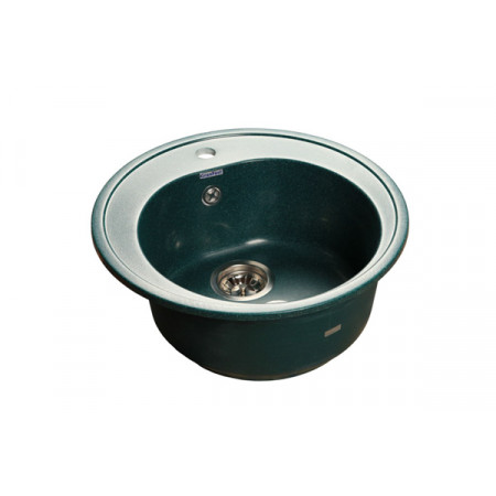 Мойка мраморная Granfest RONDO GF-R-510 зелёная круглая (508 х 505)