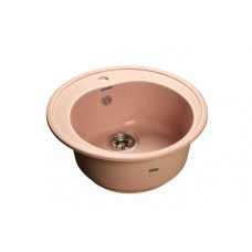 Мойка мраморная Granfest RONDO GF-R-510 розовая круглая (508 х 505)