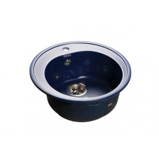 Мойка мраморная Granfest RONDO GF-R-510 синяя круглая (508 х 505)