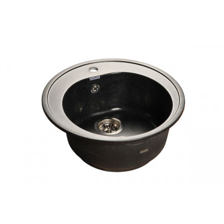 Мойка мраморная Granfest RONDO GF-R-510 чёрная круглая (508 х 505) Мойка мраморная Granfest RONDO GF-R-510 чёрная круглая (508 х 505)
