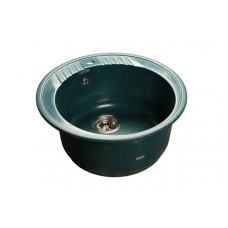 Мойка мраморная Granfest RONDO GF-R-520 зелёная круглая 520