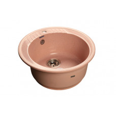 Мойка мраморная Granfest RONDO GF-R-520 розовая круглая 520