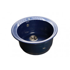 Мойка мраморная Granfest RONDO GF-R-520 синяя круглая 520