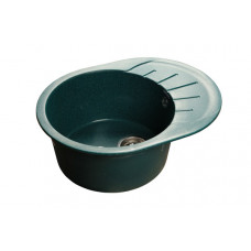 Мойка мраморная Granfest RONDO GF-R-580L зелёная овальная (579 х 445)