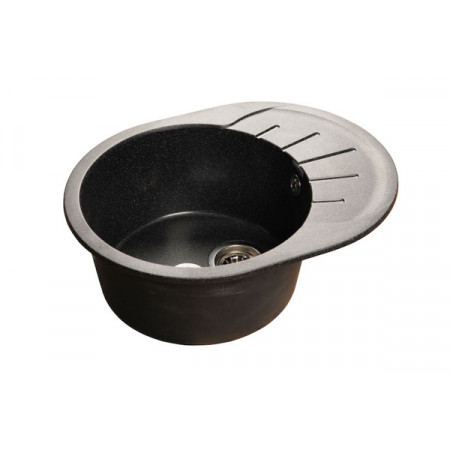 Мойка мраморная Granfest RONDO GF-R-580L чёрная овальная (579 х 445) Мойка мраморная Granfest RONDO GF-R-580L чёрная овальная (579 х 445)