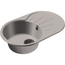 Мойка мраморная Granfest RONDO GF-R-750L серая овальная (746 х 455)
