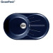 Мойка мраморная Granfest RONDO GF-R-750L синяя овальная (746 х 455)