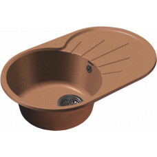 Мойка мраморная Granfest RONDO GF-R-750L терракот овальная (746 х 455)