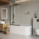 Шторка на ванну BelBagno LUCE-VF-11-90/145-C-NERO Шторка на ванну BelBagno LUCE-VF-11-90/145-C-NERO