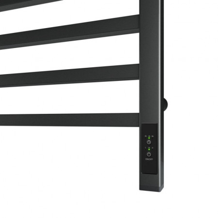Полотенцесушитель электрический Point Вега PN71850GB П12 500x1000, диммер справа, графит блеск Полотенцесушитель электрический Point Вега PN71850GB П12 500x1000, диммер справа, графит блеск