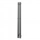 Полотенцесушитель электрический Point Фрея PN20712GB П2 100x1200 диммер слева, графит блеск