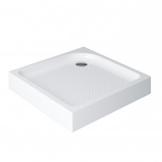 Акриловый поддон 80х80 BelBagno TRAY-BB-A-80-15-W с сифоном