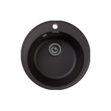 Мойка кварцевая Granfest QUARZ GF-Z-08 чёрная круглая 479