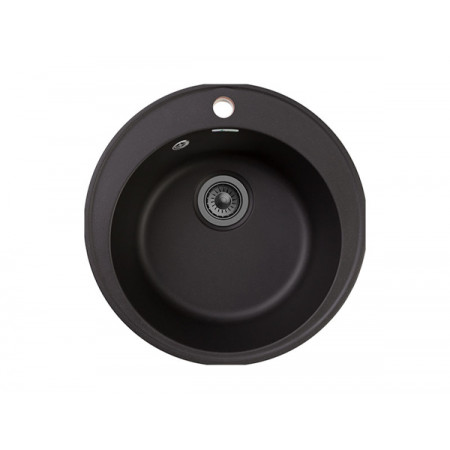 Мойка кварцевая Granfest QUARZ GF-Z-08 чёрная круглая 479 Мойка кварцевая Granfest QUARZ GF-Z-08 чёрная круглая 479