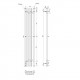 Полотенцесушитель электрический Point Фрея PN20732GB П2 180x1200 диммер слева, графит блеск Полотенцесушитель электрический Point Фрея PN20732GB П2 180x1200 диммер слева, графит блеск