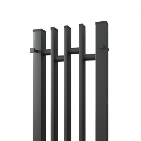 Полотенцесушитель электрический Point Фрея PN20732GB П2 180x1200 диммер слева, графит блеск Полотенцесушитель электрический Point Фрея PN20732GB П2 180x1200 диммер слева, графит блеск