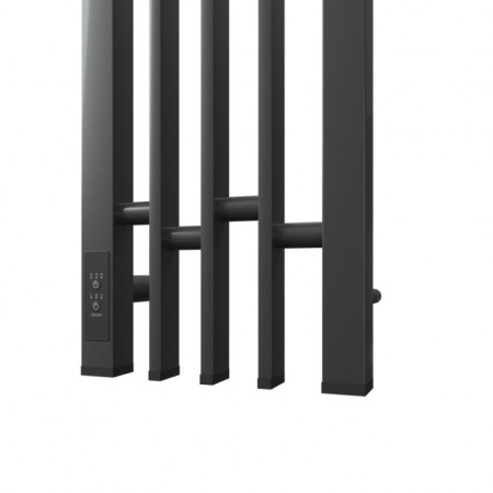 Полотенцесушитель электрический Point Фрея PN20732GB П2 180x1200 диммер слева, графит блеск Полотенцесушитель электрический Point Фрея PN20732GB П2 180x1200 диммер слева, графит блеск