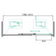 Дверь в проём BelBagno DUE-BF-1-140-C-Cr Дверь в проём BelBagno DUE-BF-1-140-C-Cr