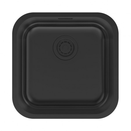 Мойка VELLO 44 UNI, нерж. сталь, VE44-MBN, матовый черный NANO-PVD, 446х446мм, Paulmark Мойка VELLO 44 UNI, нерж. сталь, VE44-MBN, матовый черный NANO-PVD, 446х446мм, Paulmark