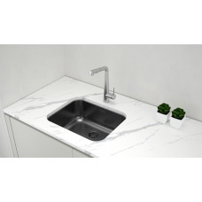 Мойка VELLO 53 UNI, нерж. сталь, VE53-MBN, матовый черный NANO-PVD, 533х433мм, Paulmark