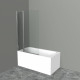 Шторка на ванну BelBagno UNO-V-11-90/150-C-Cr