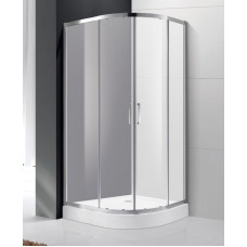 Душевой уголок Cezares MOLVENO-R-2-100-P-Cr, 100х100х195, профиль хром, стекло Punto матовое