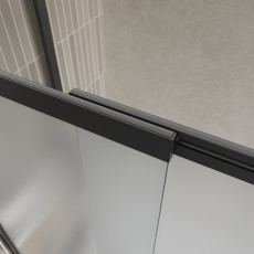 Шторка на ванну BelBagno LUCE-VF-11-90/145-P-NERO