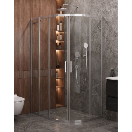 Душевой уголок Cezares MOLVENO-RH-2-120/90-C-Cr-IV, 120х90х195, профиль хром, стекло прозрачное Душевой уголок Cezares MOLVENO-RH-2-120/90-C-Cr-IV, 120х90х195, профиль хром, стекло прозрачное