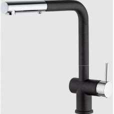 HD44566CR1KM Cox смеситель для кухни с выдвижной лейкой, METALLIC BLACK