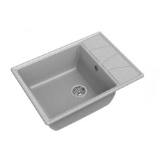 Мойка мраморная Granfest VERTEX GF-V-680L серая (680 х 500)