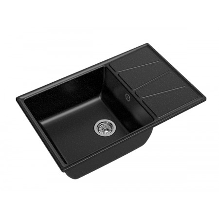 Мойка мраморная Granfest VERTEX GF-V-780L чёрная (780 х 500) Мойка мраморная Granfest VERTEX GF-V-780L чёрная (780 х 500)