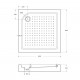 Акриловый поддон 85х85 BelBagno TRAY-BB-A-85-15-W с сифоном Акриловый поддон 85х85 BelBagno TRAY-BB-A-85-15-W с сифоном