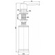 Дозатор для жидкого мыла SAUBER, D001-302, песок, Paulmark Дозатор для жидкого мыла SAUBER, D001-302, песок, Paulmark
