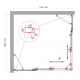 Душевой уголок LUCE-AH-22-115/110-C-Cr