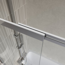 Шторка на ванну BelBagno LUCE-VF-11-90/145-C-Cr