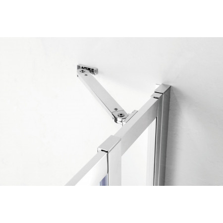 Дверь в проём Cezares MOLVENO-BA-12-90+60-C-Cr-IV, 150х195, профиль хром, стекло прозрачное Дверь в проём Cezares MOLVENO-BA-12-90+60-C-Cr-IV, 150х195, профиль хром, стекло прозрачное