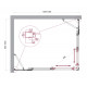 Душевой уголок LUCE-AH-22-125/100-C-Cr
