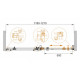 Дверь в проём Cezares STYLUS-O-M-BF-1-120-C-Cr Дверь в проём Cezares STYLUS-O-M-BF-1-120-C-Cr